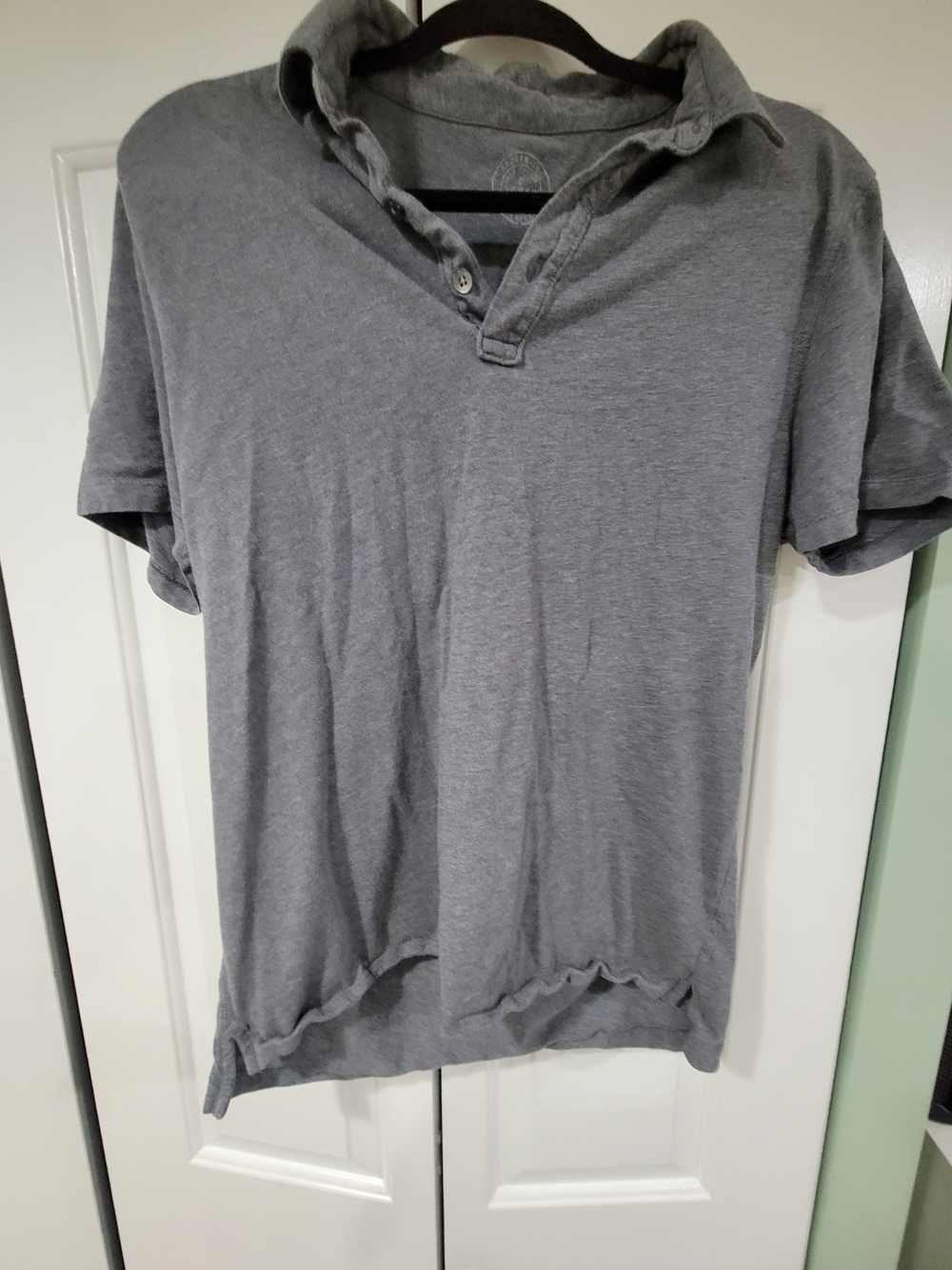 J. Crew Men's Heather Gray Polo Shirt